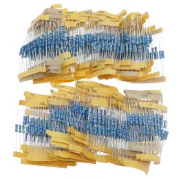 1/8W 1/4W 1/2W 1W 2W 3W 5W Metal Film Resistors Kit d'assortiment Ensemble 1% Paquet de résistance des composants électroniques