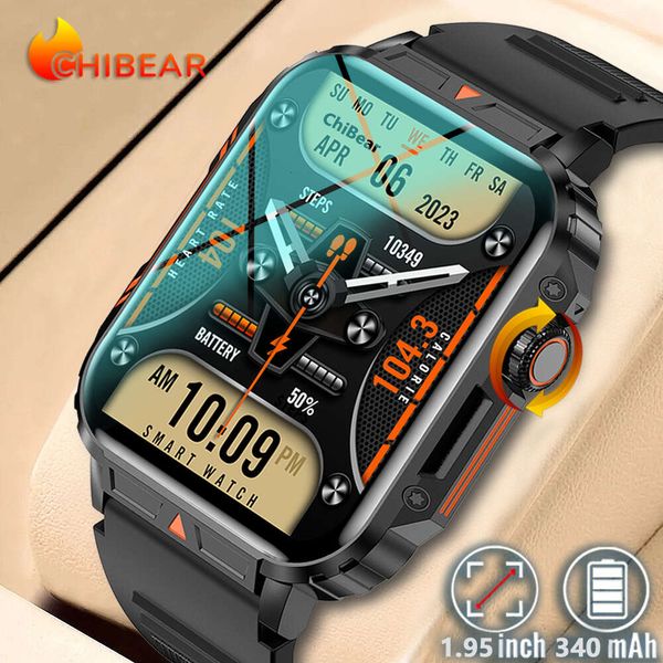 1,95 GPS reloj inteligente militar al aire libre hombres Bluetooth llamada Smartwatch para Android IOS IP68 impermeable Gps Ftiness relojes hombre