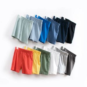 1-9t Summer Cotton Kids Shorts Toddler Baby Boy Girl Girl Clothes Casual Plain Childrens Brans Pantalon Pantalon Pantalon 240409