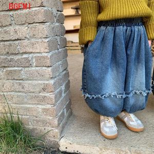 1-9 jaar zachte denim ~ Kinder jeans Koreaanse editie Kind jongens en meisjes lantaarn baby harlan broek casual broek