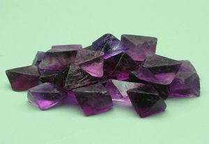 1 sac 100 g naturel 100g Natural Beautiful Purple Fluorite Octaèdre Fluorite Cube Crystal Guériss