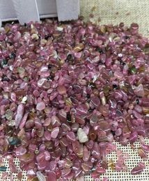 1 sac 100 g rose naturel tourmaline quartz pierre cristal tombe pierre irrégulière 2045807