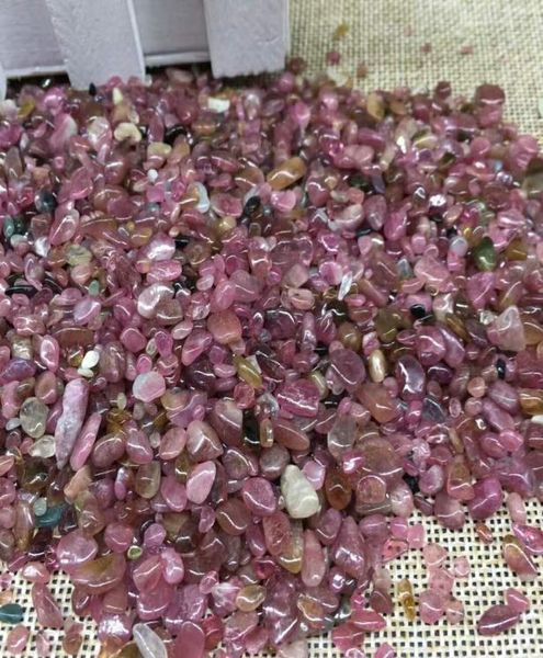 1 bolsa 100 g de cristal de piedra de cuarzo de cuarzo rosa natural hojado Irregular2045807