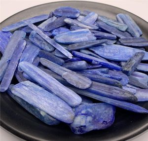 1 zak 100G Natuurlijk blauw Kyaniet Long Strips Kwarts Crystal Tuimed Stone Reiki Healing Mineral Home Decoration4297011