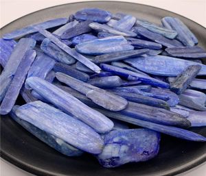 1 Zak 100g Natuurlijke Blauwe Kyaniet lange strips Quartz Crystal Getrommelde steen Reiki Healing minerale woondecoratie9946892