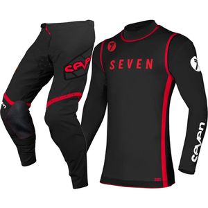 .1 Negro Rojo para SEVEN Mx Jersey Set Off Road Motorcycle Race Wear Dirt Bike Motocross Gear Set Moto Suit SV2 240227