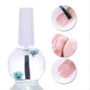 1 fles 15ml Gedroogde Bloemen Waterontharder Voedingswaarde Nagelriemolie Behandeling Voedzaam Gel Polish Cuticle Nail Art Tool Nail care Olie