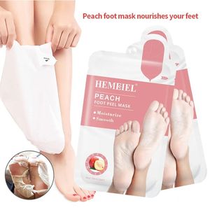 1 caja exfoliante de la máscara de pelado del pie calcetines de pedicura para reparar la piel muerta Eliminar la cáscara de cuidado cosmético coreano