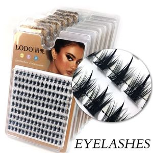 1 Box150 Bunches Mink wimper 3D Natuurlijk Russische individuele wimperverlengingscluster Make -upgereedschap Lashes Groothandel 240420