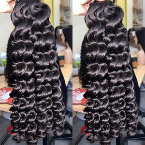 1 bundels deal diep krullend 100% Vietnamese rauwe menselijke haarbundels onverwerkte natuurlijke kleur hair extensions
