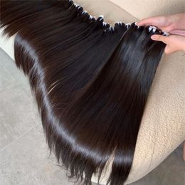 1 bundels deal Rechte 100% Vietnamese rauwe menselijke haarbundels Onverwerkte haarverlenging in natuurlijke kleur