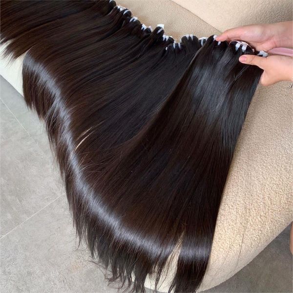 1 oferta de extensiones de cabello humano crudo 100% vietnamita, extensiones de cabello de Color Natural sin procesar