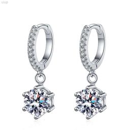 1 karaat diamant Joyas Plata De Ley 925 Gra Vvs Moissanite studs klassieke fancy oorbellen voor feestmeisjes