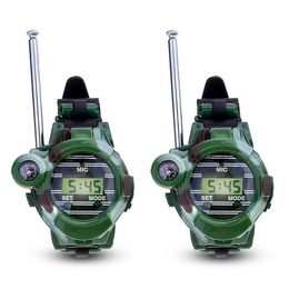 1 (Couleur: vert) LCD 150m Toy Watch Outdoor 7 In Pair Watches Radio Talkie Interphone Walkie Children Eqkrj