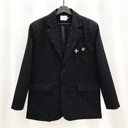 # 1 Designer Fashion Man Suit Blazer Jackets M manteaux pour hommes LETTRE DE LETTRE LETTRE LET SUIT DE MARIAGE CASSURES CASSURES BLAZERS # 031