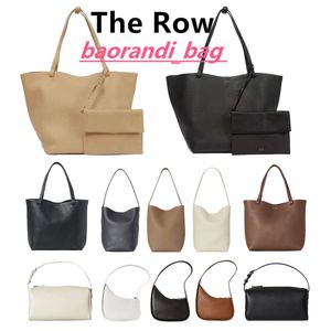 1 Designer schoudertas The Row Park The Tote Dames Halve Maan Oksel Emmer Tas Luxe Handtas Winkel Lunchbox Mama Tassen Heren Lederen Crossbody Clutch Reizen