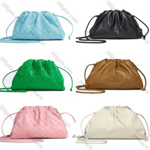 1 Sacs à bandoulière de créateurs Femmes Luxurys Véritable Cuir Hobo Embrayage Fourre-tout Tissé Mini Pochette Sac Hommes Voyage Weave Cloud Cosmétique Sangle Pochette Bandoulière Sac De Mode