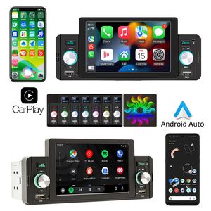 5 pouces Apple CarPlay voiture stéréo FM Radio MP5 lecteur Android Auto Mirrorlink Bluetooth mains libres TF USB FM récepteur système Audio