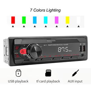 1 Din autoradio Bluetooth USB lecteur MP3 mains libres A2DP APP contrôle USB-charge TF AUX ISO système audio unité principale PHYEE M11