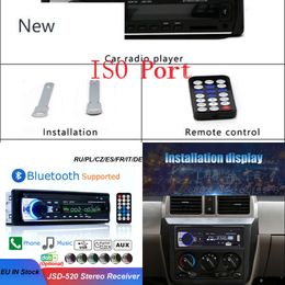 1 DIN-auto Radio Tape Cassette Recorder 12V In-Dash FM Stereo Receiver USB Aux Input Multimedia MP3 Player Bluetooth Autoradio