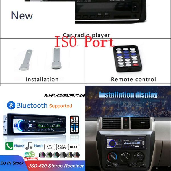 1 DIN CAR Radio Cassette Recorder de 12V In-Dash FM RECEPTER ESTEREO USB AUX ENTRADA MULTIMEDIA MP3 Player Bluetooth Autoradio