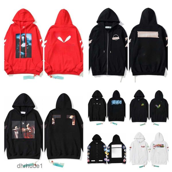 1 Dupes Reps Hoodrich Pull Polo de manga larga con capucha Mujer Cremallera completa Y2k Up Diseñador para hombre Hoddie Offwhite Felpa TUXF 26Y3 UYHO NXYW