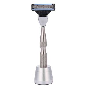 1 Handle 1 Base Safety Razors 304 Stainless Steel Men Shaving Manual Holder Blank Without Blades Body Hair Shaver