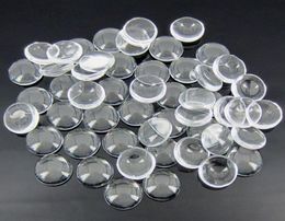 Cabujones de cristal redondos transparentes de 1 pulgada y 25mm cabujón abovedado sin textil transparente perfecto para joyería hecha a mano Top5551353