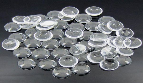 1 pouce 25 mm Cabochons en verre rond transparent transparent Cabochon en forme de dôme sans perfact transparent textile pour les bijoux faits à la main TOP9941651