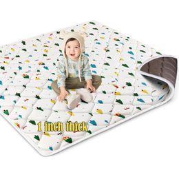 Tapis rampant pour bébé de 1 pouce d'épaisseur, tapis de sol sans odeur, tapis de jeu rembourré antidérapant pour nourrissons, bébés et tout-petits.