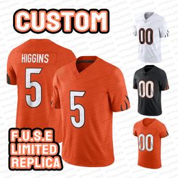 1 Ja'marr Chase 9 Joe Burrow Football Jerseys 5 Tee Higgins Jake Browning Evan McPherson Joe Mixon Sam Hubbard Logan Wilson Trey Hendrickson Cam Taylor Elite Jersey