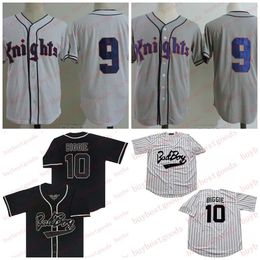 Cousu 9 Roy Hobbs Jersey NEW YORK KNIGHTS Baseball Jersey 10 Biggie Bad Boy Film Maillots pas cher