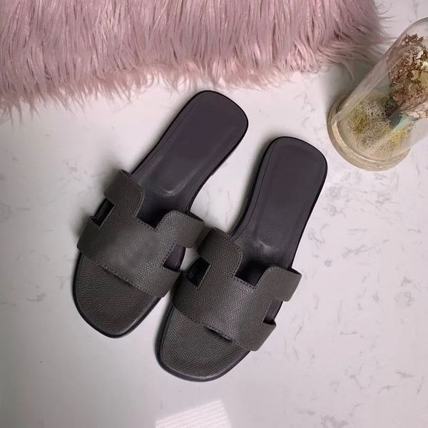 1- Pantuflas de Piel, Pantuflas Antideslizantes, Sandalias, Alta Calidad del Mercado, Sencillez, Gusto, Moda y Sencillez