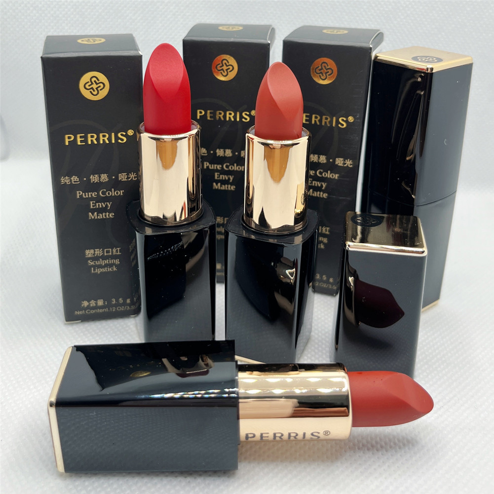 العلامة التجارية الأصلية Perris Pure Color Envy Matte Sculpting Lipstick تشكل Lipblam Long Limbblam