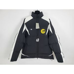 Veste rembourrée de luxe pour hommes et femmes, imprimé de Football, numéro 10, surdimensionné, HipHop, Streetwear, manteau chaud d'hiver en coton, 240112