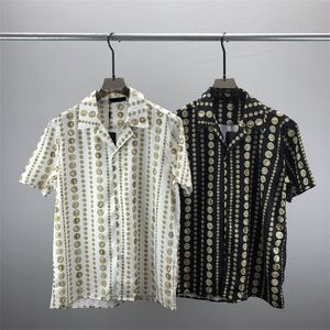 1 Mannen Designer Shirts Zomer Korte Mouw Casual Shirts Mode Losse Polo's Strand Stijl Ademende T-shirts Tees Kleding Q159