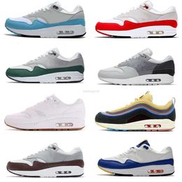 1 Hombres Diseñadores Mujeres Zapatos para correr 1S Patta Aqua Ruido Negro Gris 87 Monarca Noche Granate Barroco Marrón Cueva Piedra Saturno Oro Elefante Entrenador para hombre Zapatillas deportivas