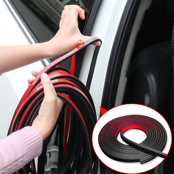 1 metro Accesorios interiores B Styling Puerta de coche Strips Strips Pegatina Transponible Insonorización Impermeable Sellado Etiqueta Automóviles Universales