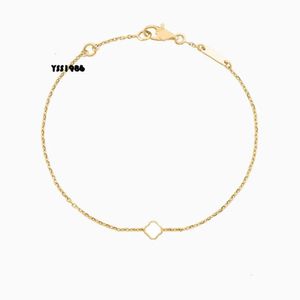 1 Mini Flower Van Clover Charm Bracelet sieraden Gold vergulde diamantbangle armband voor vrouwen Men Chain Fashion Jewelry Woman Party Gift