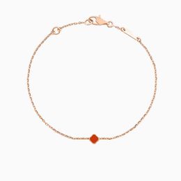 1 Mini Notif fou klavertje Armbanden ontwerper Armband roestvrij staal Sieraden 18K Gold Bangle armband voor vrouwen mannen zilveren Ketting elegante sieraden Gift 12 kleuren