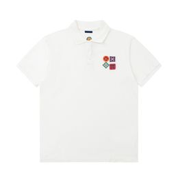1 Nouvelle Mode Londres Angleterre Polos Chemises Hommes Digners Polos High Street Broderie Impression T-shirt Hommes Été Coton Casual T-shirts # 352