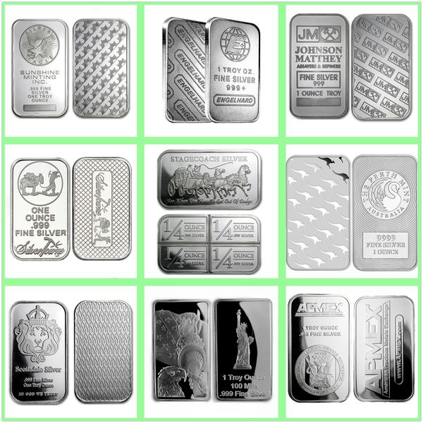 Autres Arts et Métiers 1 once Australie Allemagne American Silver Bar Silver Coin No Magnetic Collector Collection