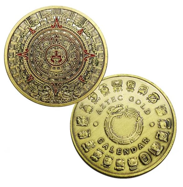 1 oz Profecía Maya Bronce Antiguo Latón Desafío Moneda Arte Coleccionable Regalo de Negocios Decoración del Hogar Regalos.cx