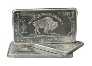 1 oz One Troy Ounce USA American Buffalo .999 Fijne Duitse Silver Bullion Bar Gratis verzending