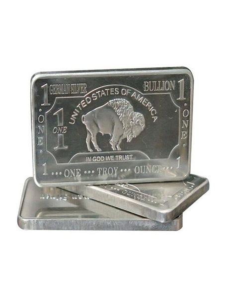 1 oz un Troy Onece USA Buffalo américain 999 Bar barre de lingots en argent allemand 5287830