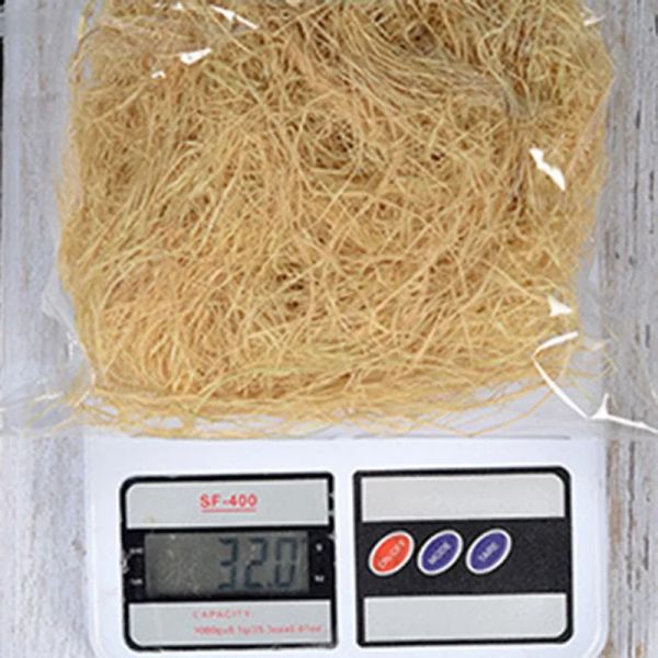 1 paquete 30 g de material de anidación de yute nido / fibra aviar los canarios de pájaros pinches accesorios de jaula de cazas de césped llenos