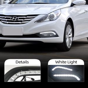 1 Paar 12 V Auto LED DRL voor Hyundai I45 Sonata 2011 2012 2013 2014 Dagrijverlichting Drijven Sonata 8 Mistlamp