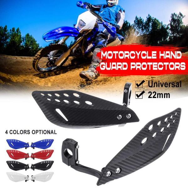 1 paire de protège-mains de moto de 22MM, bouclier de protection universel pour moto hors route, Motocross, équipement de protection 1237b