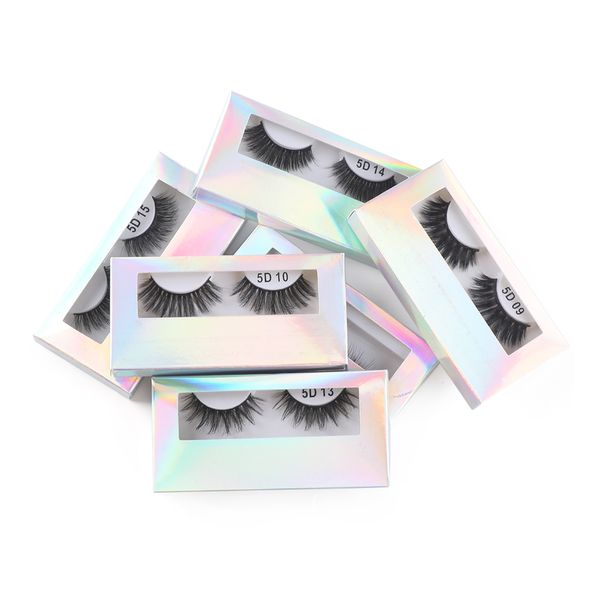 1 paire de cils 3D brins croisés sans cruauté envers les animaux cils de vison à haut Volume doux cils dramatiques outil de maquillage