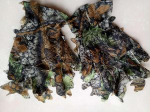 1 paire gants de camouflage de feuilles 3D grimpant à cyclisme des feuilles d'érable bionique camouflage tir de chasse